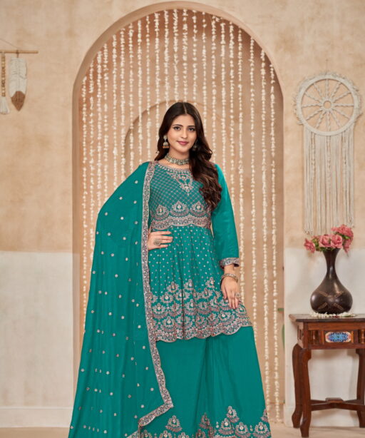 Wedding Wear Designer Ethnic Plazzo Suit