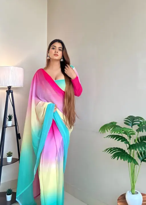 Alia Multi Colour Ready To Wear Saree