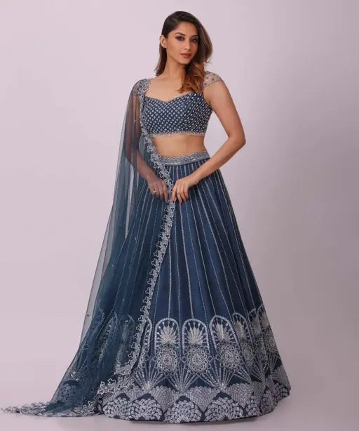 Fancy Party Wear Wholesale Lehenga Choli Replica