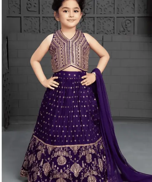 Festive Wear Kids Lehenga Choli