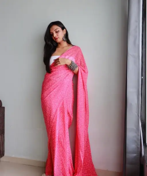 Ready To Wear Bandhej Saree