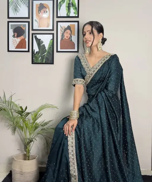 Ready To  Wear Varchita Silk Designer Wholesale Saree