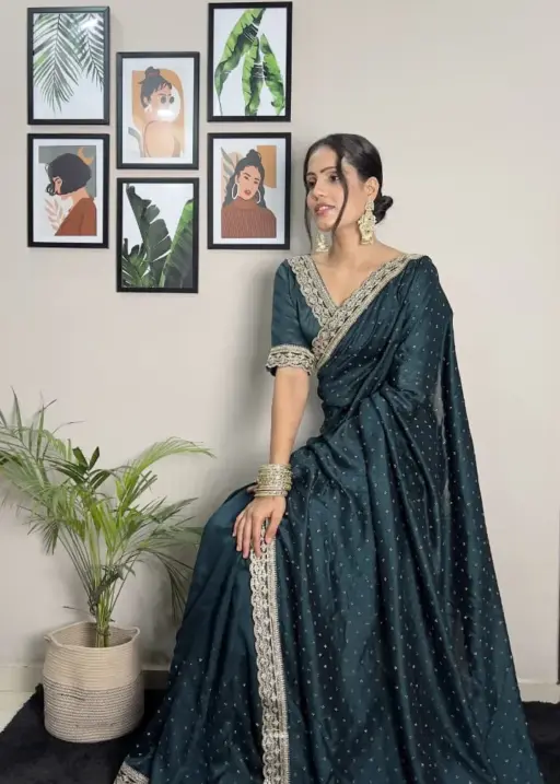 Ready To  Wear Varchita Silk Designer Wholesale Saree