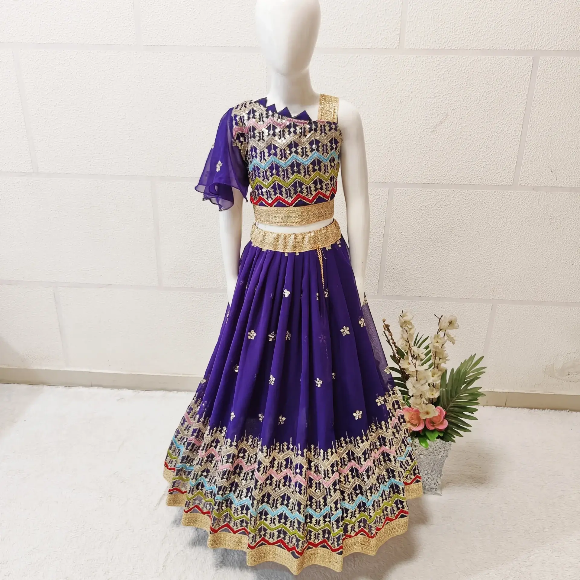 purple onam dress Purple Onam Dress