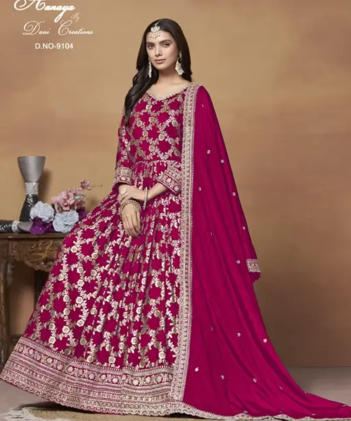 Wedding Wear Designer Long Anarkali Suit