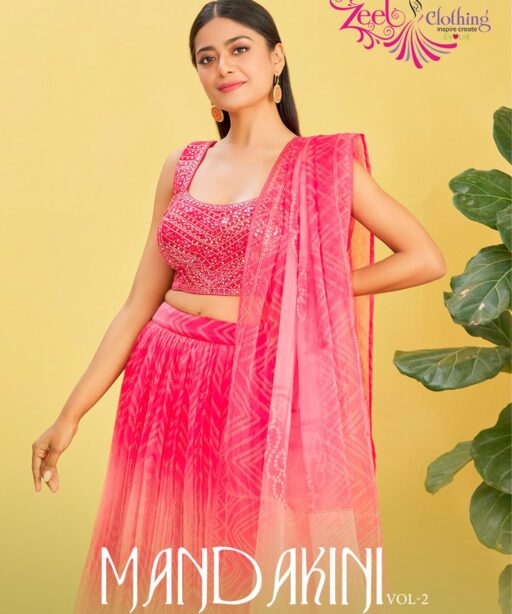Leheriya Printed Lehenga Choli Zeel Vol 22