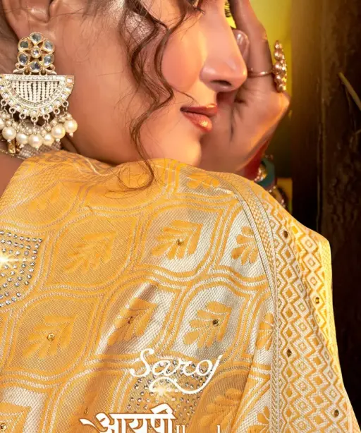 Cotton Ethnic Saree With Jarkan Work Saroj  Aayushi Jarkan Vol. 4