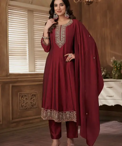 Ethnic Anarkali Readymade Suit Anaya