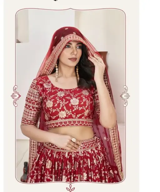 Jacquard Wedding Wear Lehenga Choli Aalisha Vol–01