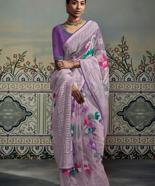 Light Shade Saree Festive Wear Meera Premium