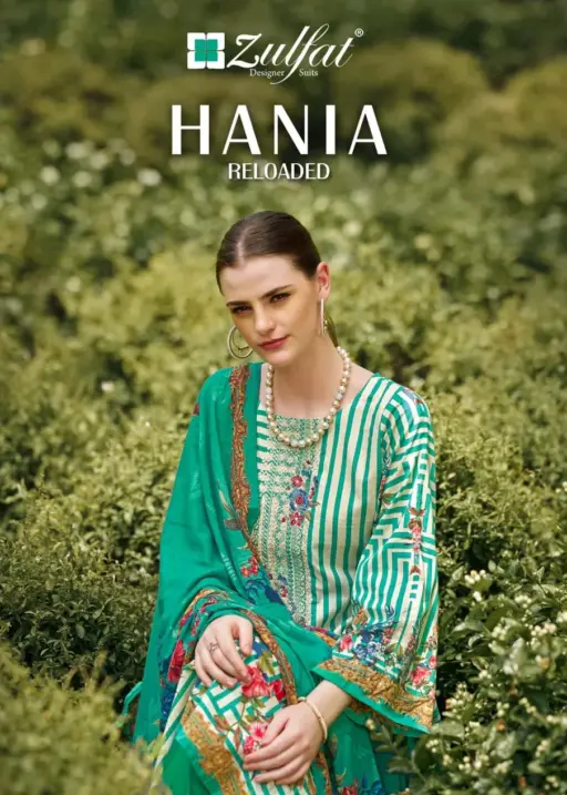 Pure Cotton Printed Ethnic Suit With Embroidery WorkZulfat Designer Hania Reloaded Catalog