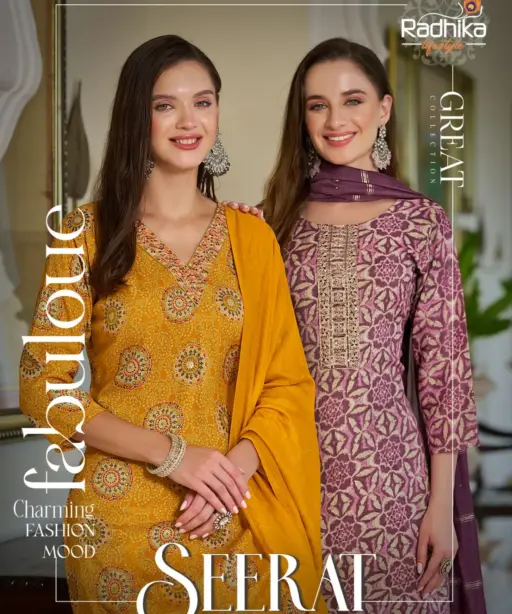 Rayon Stitched Straight Suit Radhika Seerat Vol8