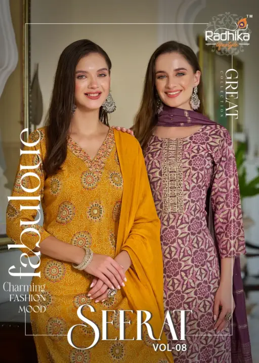 Rayon Stitched Straight Suit Radhika Seerat Vol8