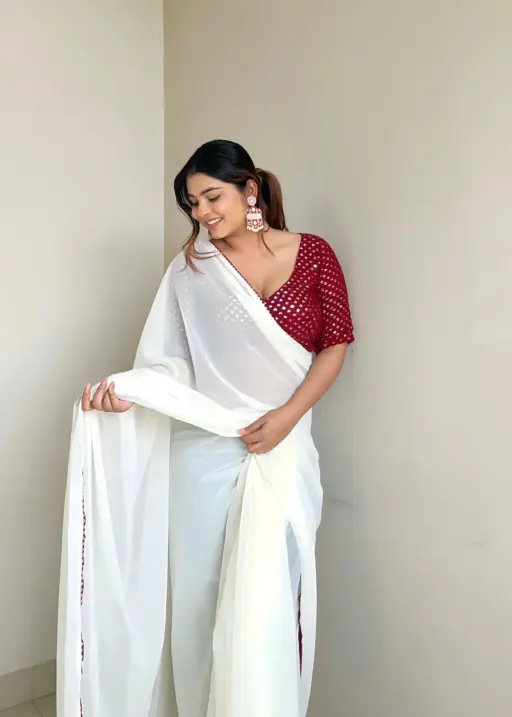 Ready To Wear Durga Puja Ethnic Saree Design 2024