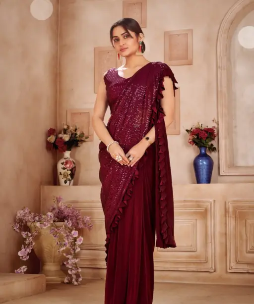 Sequins Saree Ready to Wear 101852