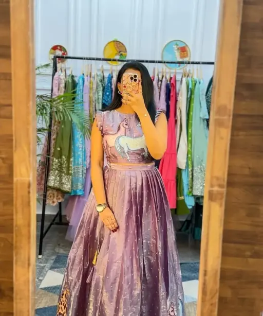 Trending Kalamkari Lehenga Choli
