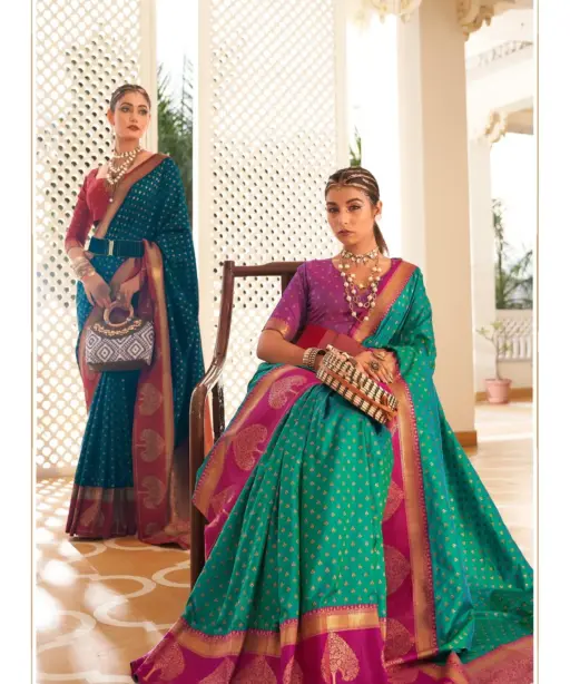Wedding Banarasi Ethnic Saree Paithani Design Vrishabha Silk
