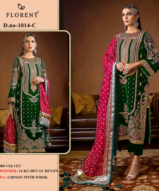 Wedding Wear Velvet Designer Suit  Florent