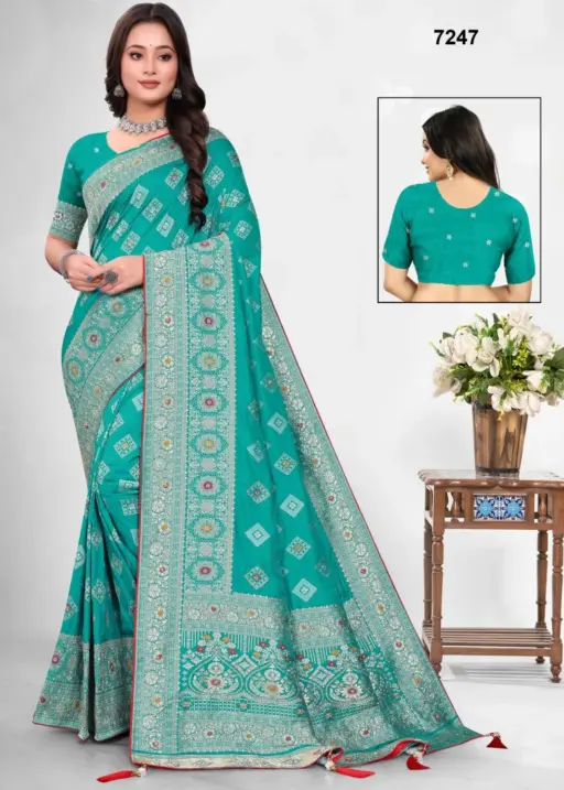 Festival Special Dola Silk Garchola Collections With Khatli Work 7247