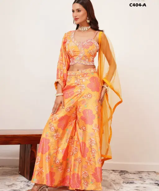 Wedding Wear Indo Western Lehenga Design 2024