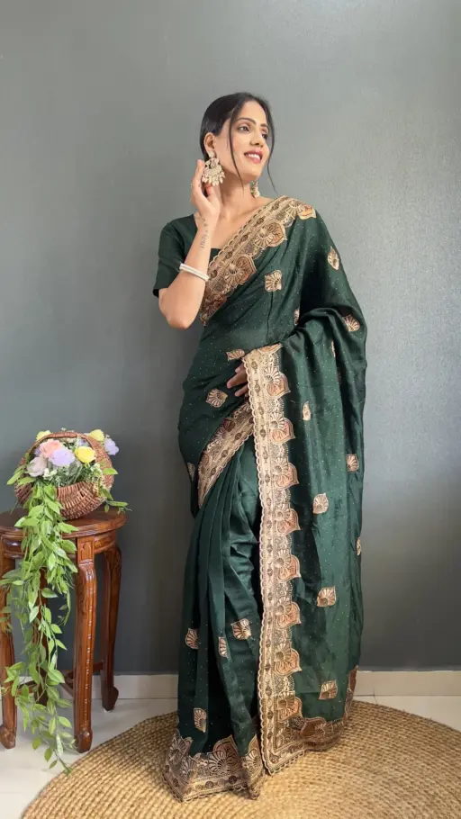 Traditional Ready To Wear Saree  Wedding Wear Design Trending