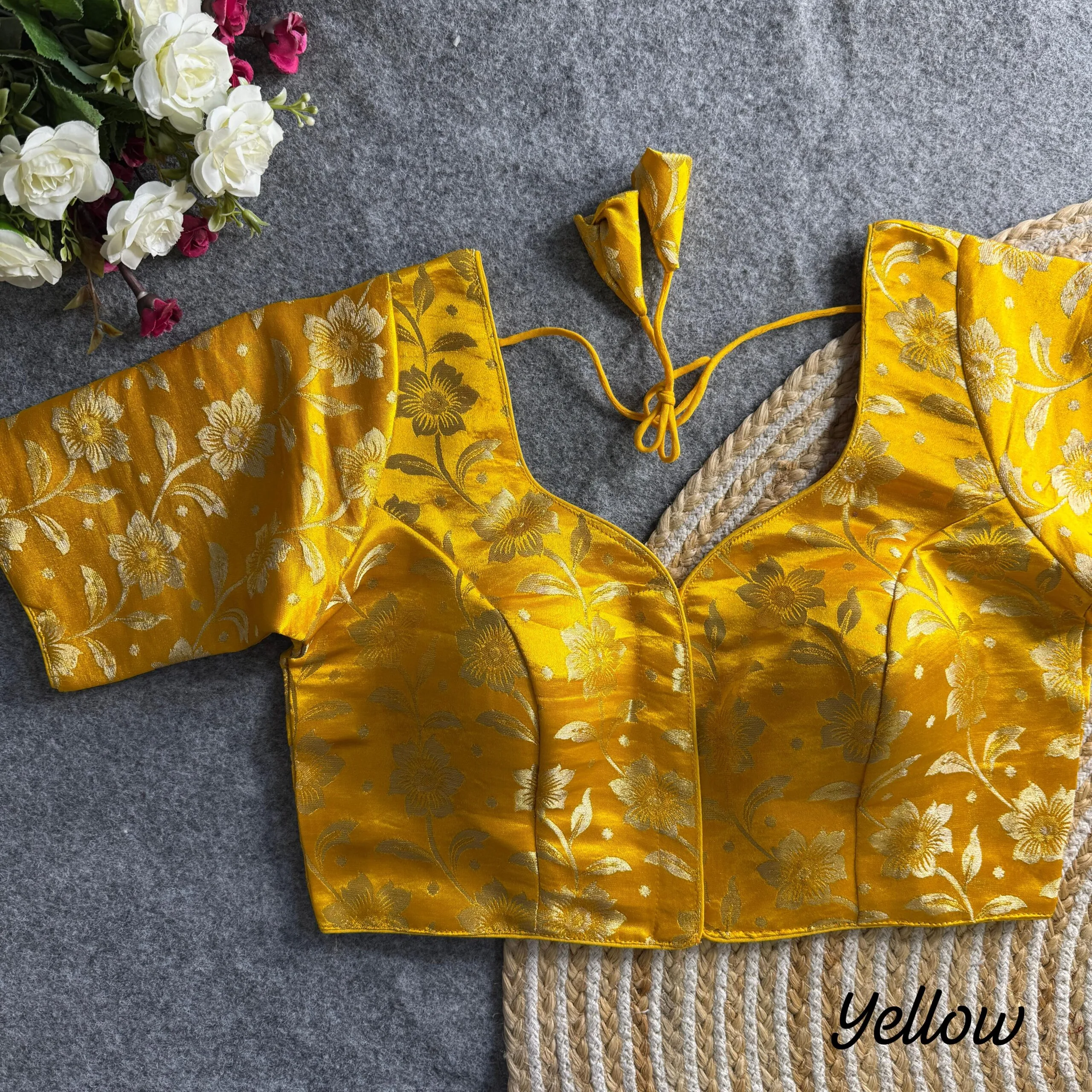 Simmer Jequard Readymade Blouse Only - Image 10