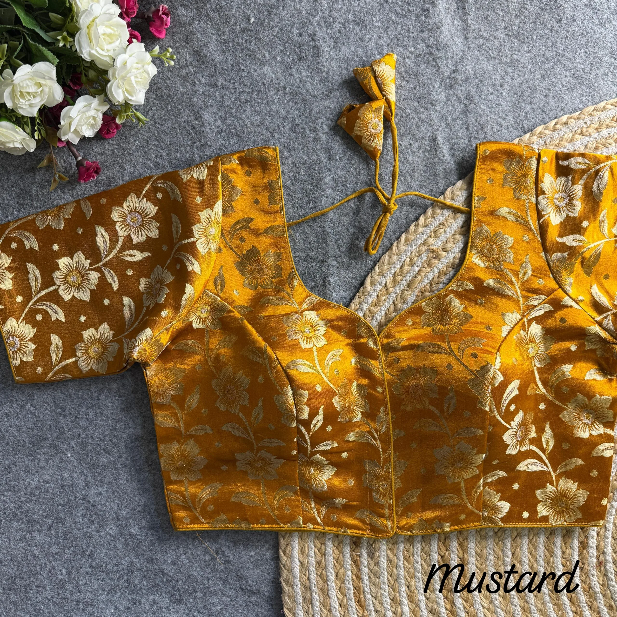 Simmer Jequard Readymade Blouse Only - Image 8