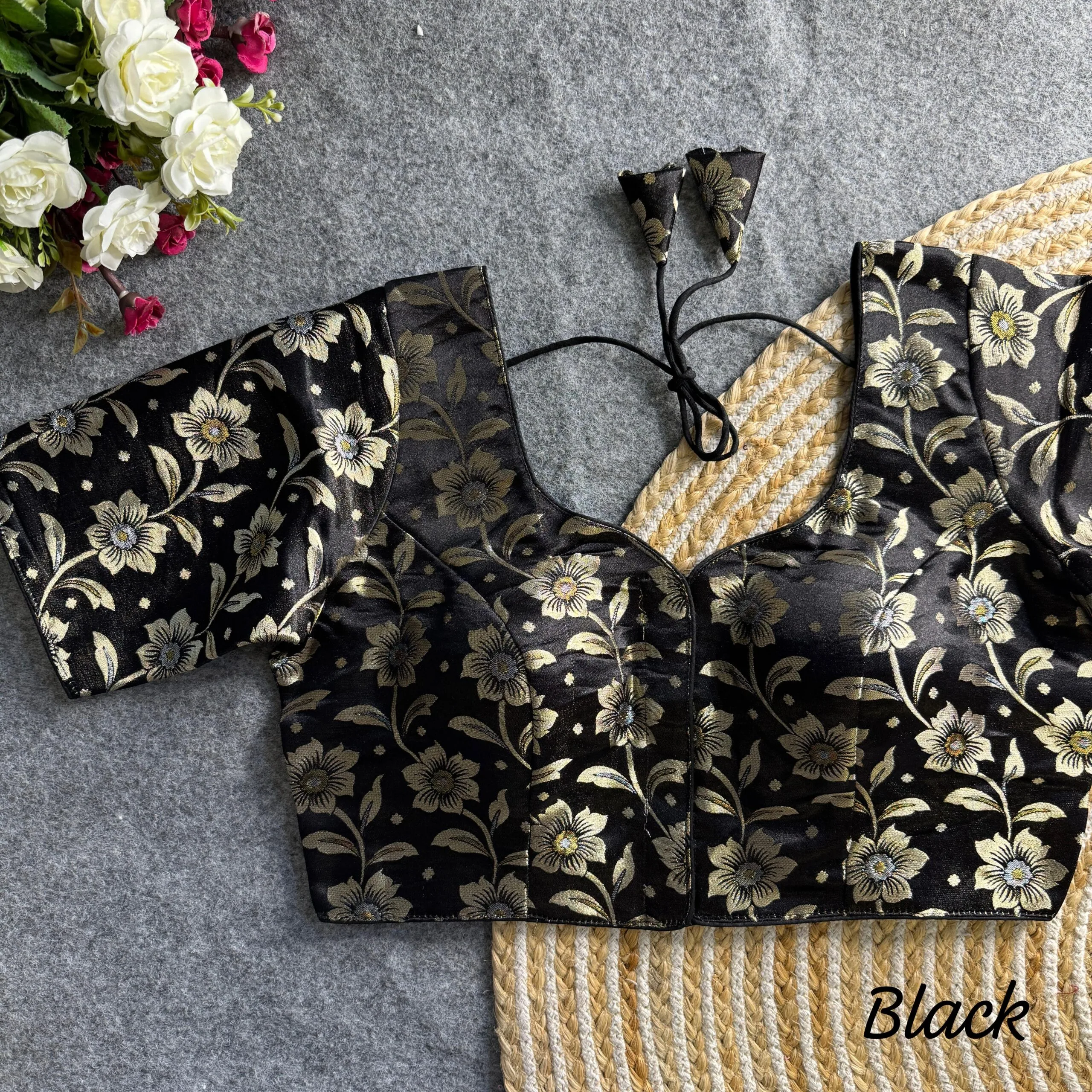 Simmer Jequard Readymade Blouse Only - Image 6