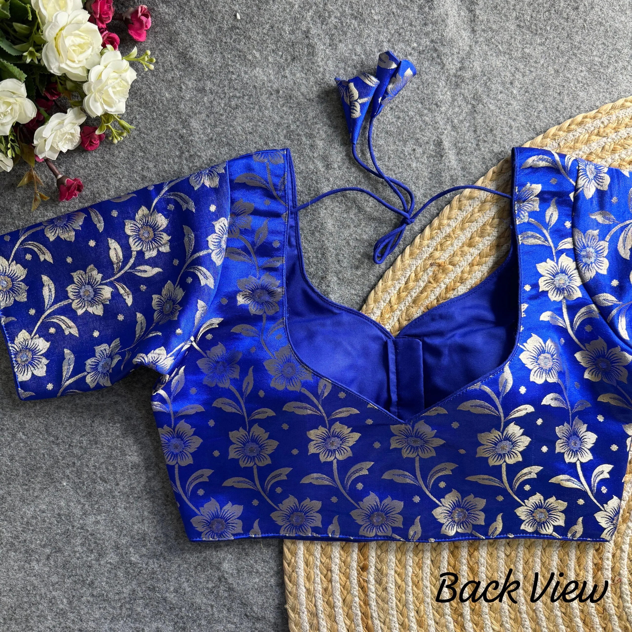 Simmer Jequard Readymade Blouse Only - Image 5