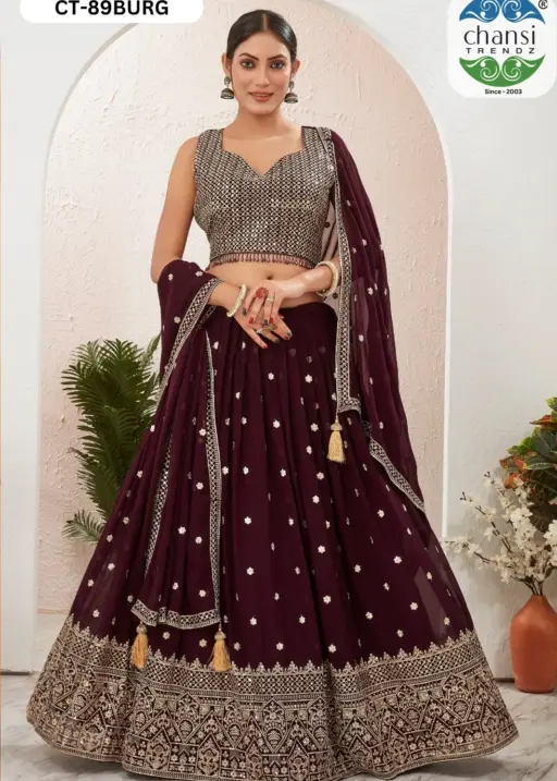 Chansi Trendz Readymade Party  Wear Lehenga Choli With Heavy Sequince Work