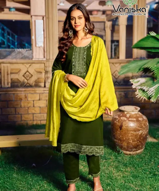 Fiza Vol.4 by Vaniska Fashion Wholesale 3piece Kurtis Set Ethnic