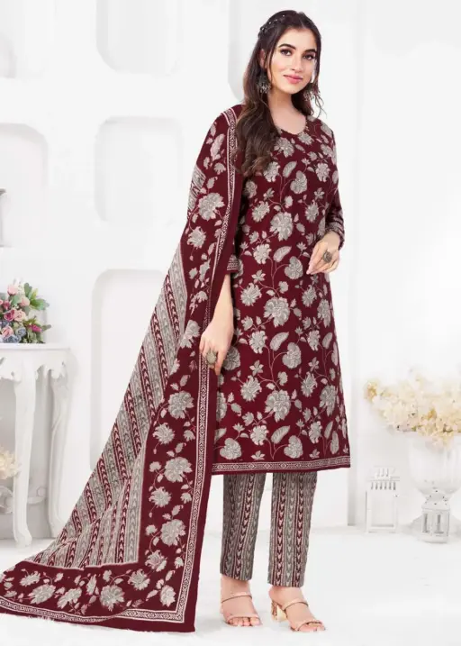 Ganpati Gouri Vol 8 Readymade Cotton Printed Straight Suit Ethnic Wear