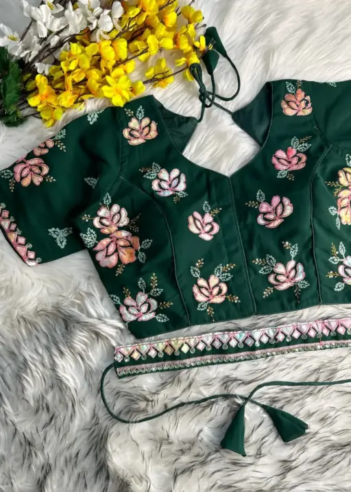 Heavy Embroidery Soft Georgette Readymade Blouse