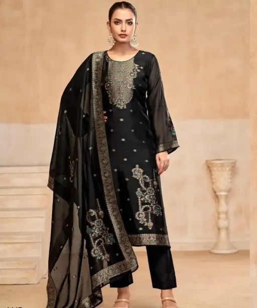 Ibiza Lifestyle Mian Banglory Silk HandWork Unstitched Salwar Ethnic Suit Wholesaler