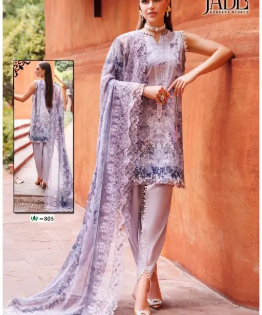 Jade Concept Store - Crimson Exclusive Heavy Lawn Collection Vol. 8 Pakistani Cotton Printed Daily Wear Suit