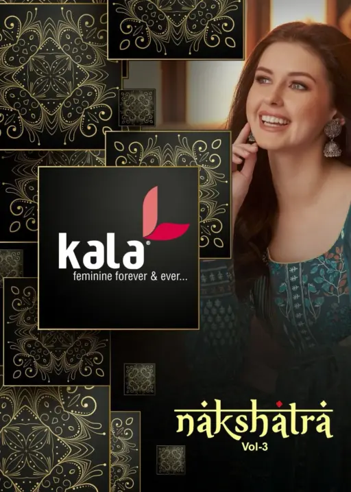 Floral Printed Unstitched Straight Salwar Suit Kala Nakshatra Vol 03