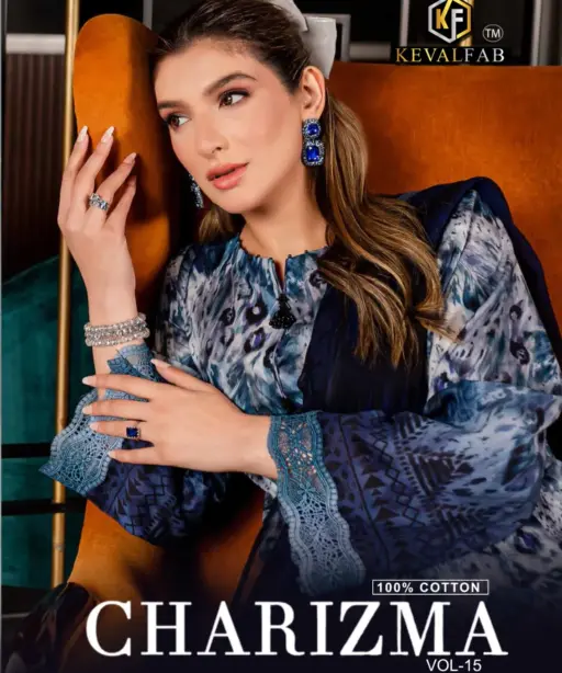 KevalFab Charizma Vol 15 Pakistani Suits Wholesale Supplier