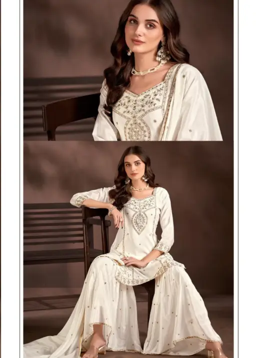 Ladies Flavour Sharara Stitched Readymade Salwar Suit