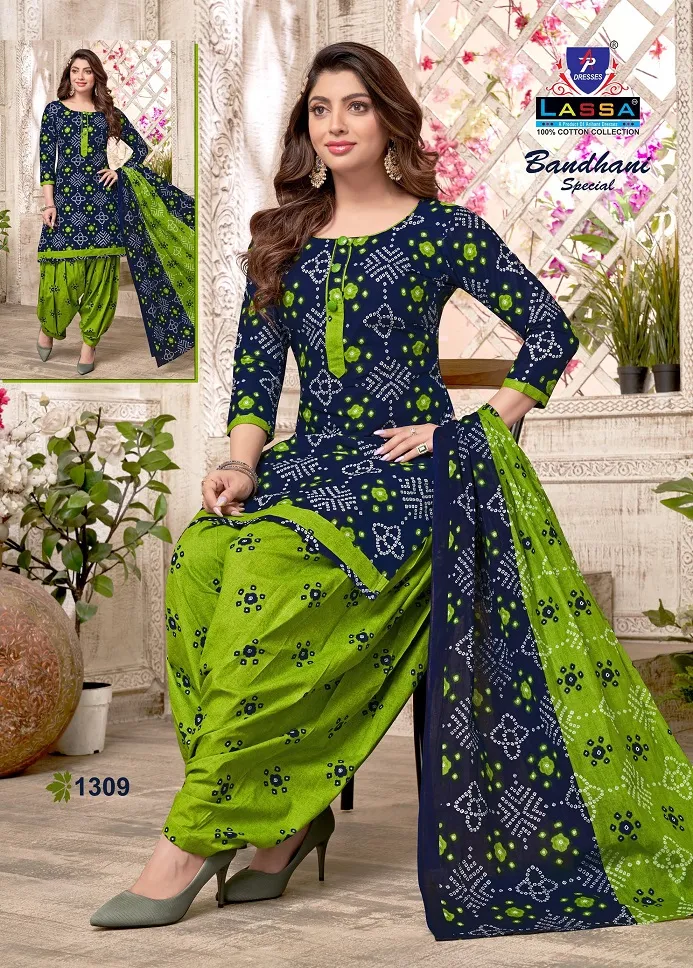 Low Range Daily Wear Suit Wholesaler Lassa Bandhani Special Vol 13 - Image 10
