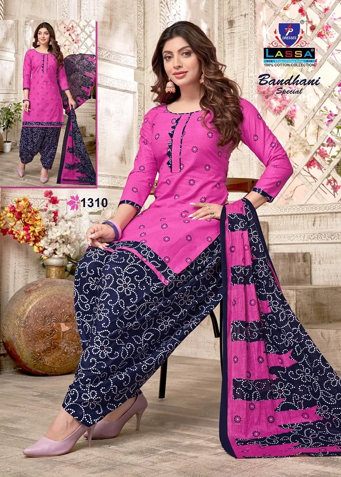 Low Range Daily Wear Suit Wholesaler Lassa Bandhani Special Vol 13 - Image 11