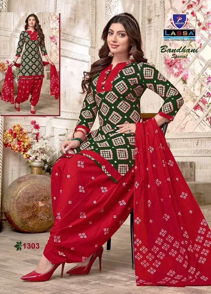Low Range Daily Wear Suit Wholesaler Lassa Bandhani Special Vol 13 - Image 12