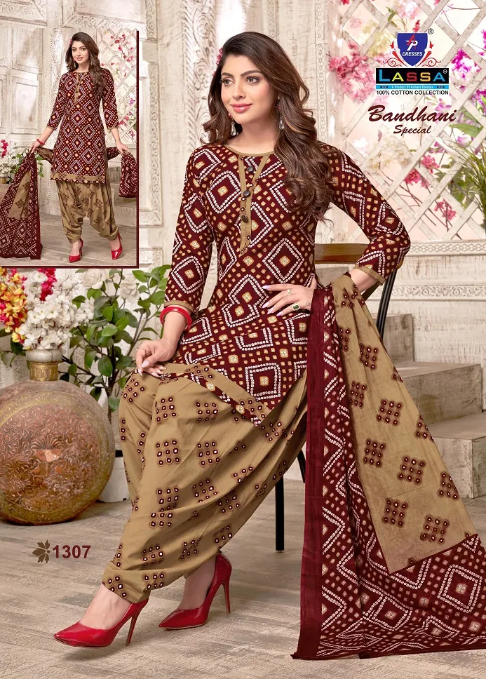 Low Range Daily Wear Suit Wholesaler Lassa Bandhani Special Vol 13 - Image 2