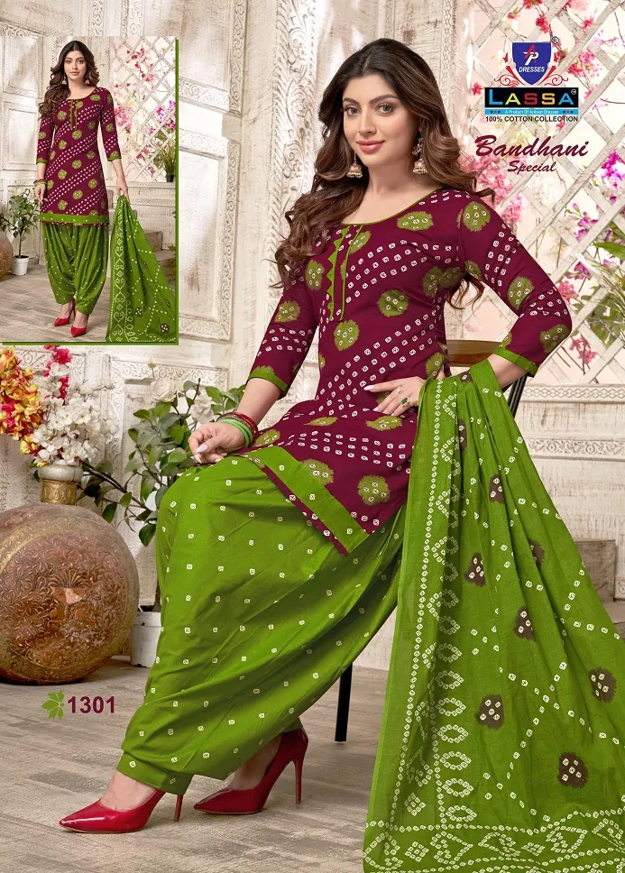 Low Range Daily Wear Suit Wholesaler Lassa Bandhani Special Vol 13 - Image 5