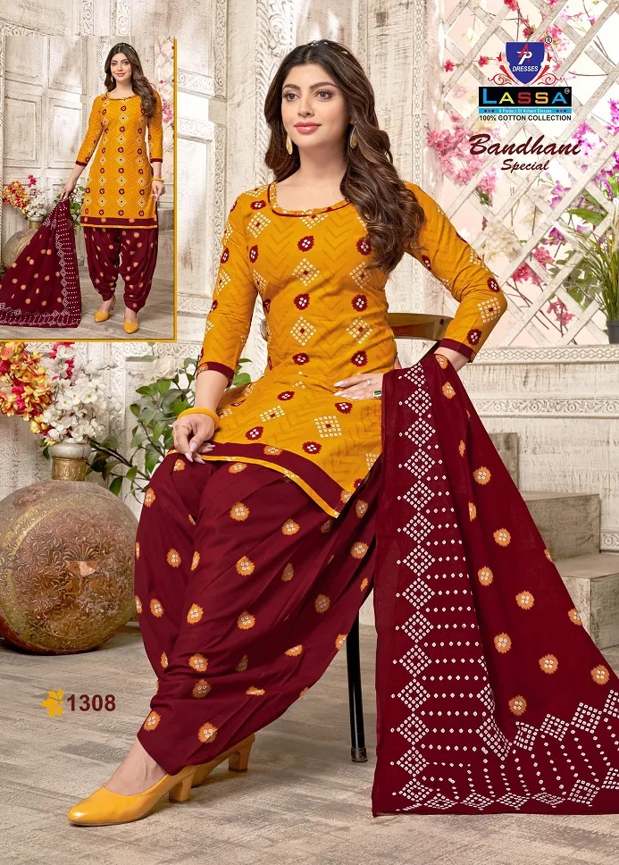 Low Range Daily Wear Suit Wholesaler Lassa Bandhani Special Vol 13 - Image 6