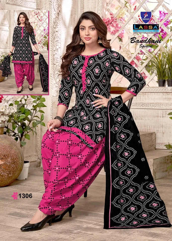 Low Range Daily Wear Suit Wholesaler Lassa Bandhani Special Vol 13 - Image 7