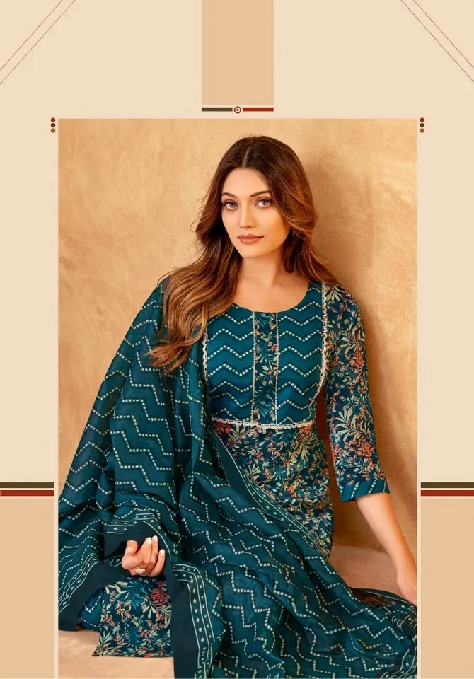 Mayur Gulmohar Vol 7 Unstitched Cotton New Fashion Straight Suit Wholesaler - Image 6