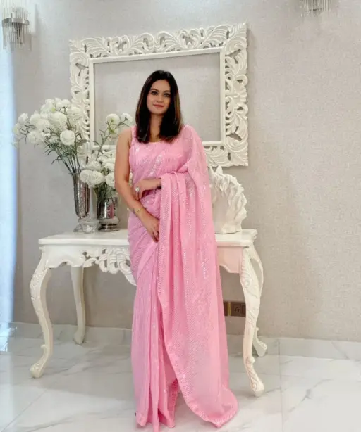 Most Beautiful Sequins Saree Collection Ethnic Indian Saree