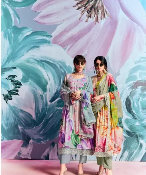 Muslin Printed Cut Work Designer Wedding Salwar Suit Heer Superstar Catalog