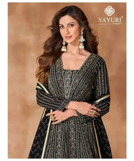 Real Georgette Heavy Sequence Work Floor Length Anarkali Suit Sayuri Mahira