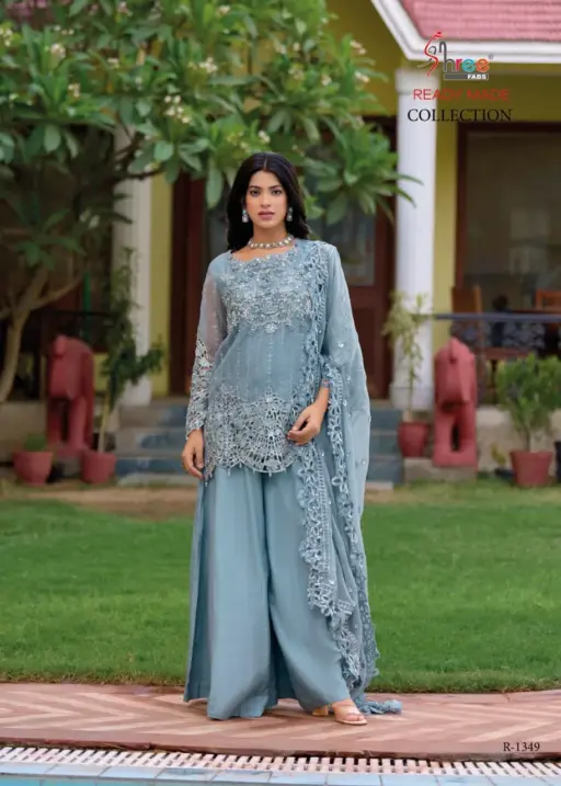 Shree Fabs R1349 Readymade Pakistani Style New Designer Long Plazzo Suit